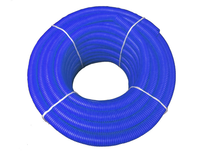 Blue split wire loom tubing with pre-cut sections