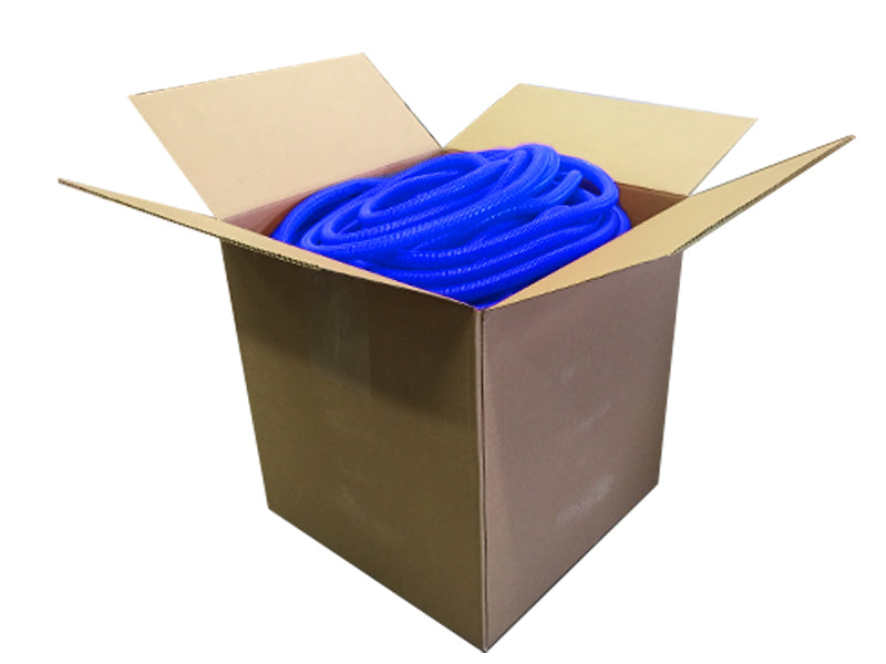 Convoluted Split Wire Loom Tubing - 1/4" Inside Diameter - 3200' Length - Blue