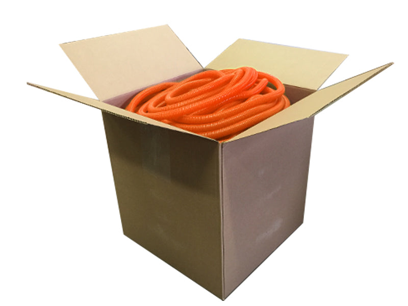 Convoluted Split Wire Loom Tubing - 1" Inside Diameter - 300' Length - Orange