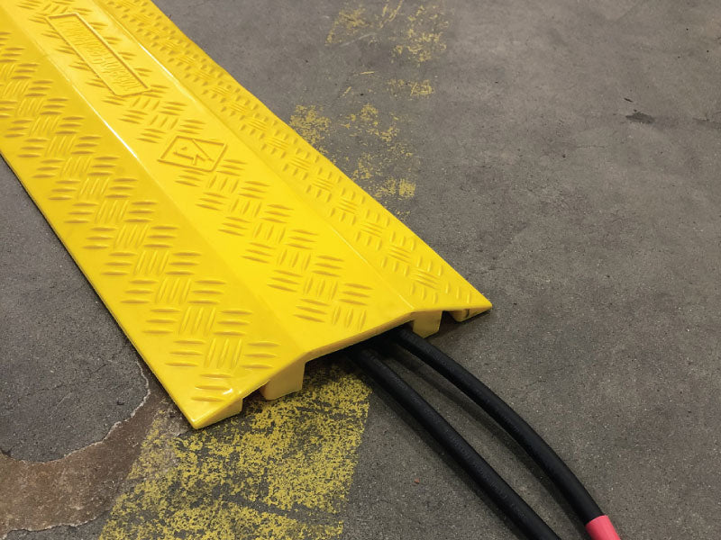 Polyurethane Drop Over Cable Covers - 1 Channel - 40 L - Yellow — KABLE  KONTROL