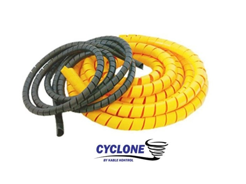 Kabelschutz Spirale 16mm Gelb 3 Meter – Kabelschlauch Kabelorganizer Kabelummantelung