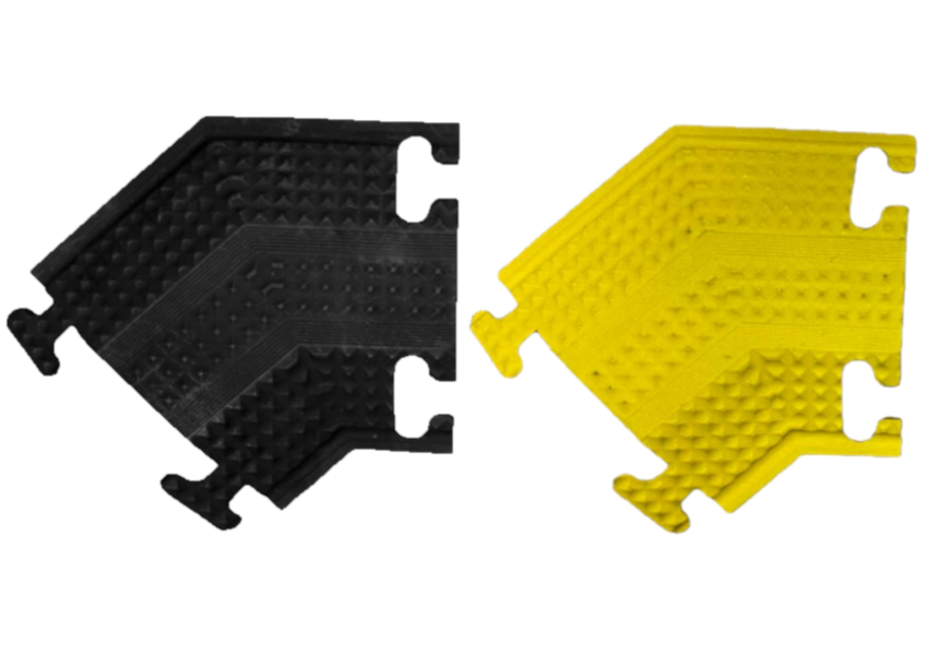 Rubber Drop Over Cable Covers - 1 Channel - 36 L - Yellow — KABLE KONTROL