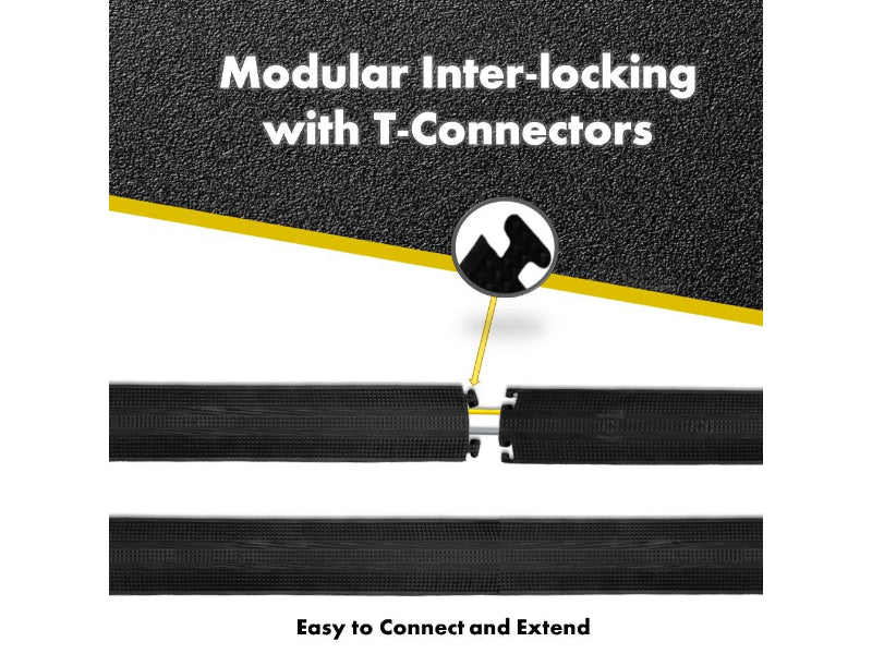 Rubber Drop Over Cable Covers - 1 Channel - 36" Long