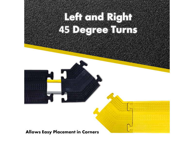 Rubber Drop Over Cable Covers - 1 Channel - 36" Long