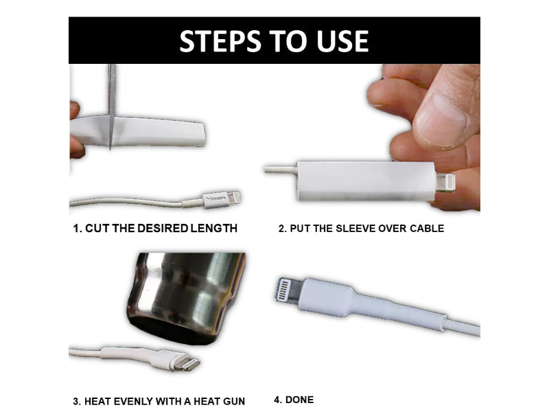 clear heat shrink tubing 2 to 1 ratio on a spool