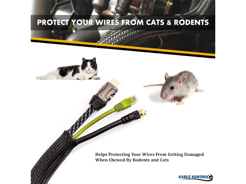 Expandable PET Braided Cable Sleeving — KABLE KONTROL