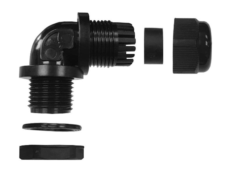 Right Angle Nylon Cable Glands - NPT Thread