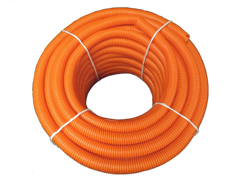 Orange split wire loom tubing with pre-cut sections