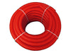 Red split wire loom tubing with pre-cut sections